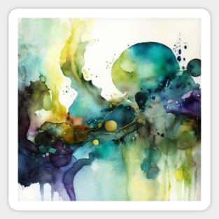 Watercolor Colorful Abstract Sticker